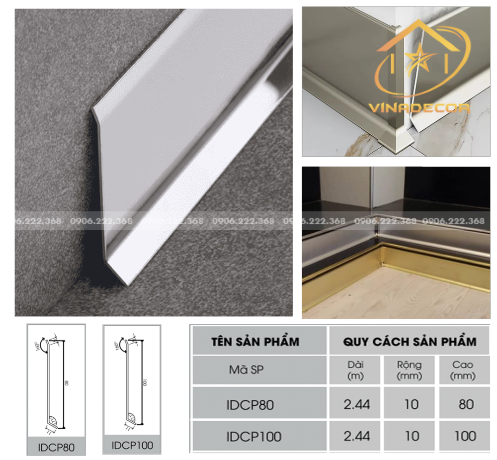 LEN CHÂN TƯỜNG DÁN